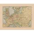 thumbnail image 2 of Hammond 32x26 Gold Ornate Wood Framed with Double Matting Museum Art Print Titled - Central Europe Spain France Italy - Hammond 1910, 2 of 4