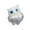 Y, variant on Owl Ornament Manual Drip Adhesive Faux Crystal Vivid Owl Animal Figurine for Home