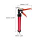 thumbnail image 2 of Manual Salchicha Calafateo Pistola, Inoxidable Acero Sellador Cartucho Tubo Calafateo Aplicador 600ml/20oz, 12:1 Empuje Relación con Conos Boquillas, Electroforético Rojo Unique Bargains pistolas para calafatear a mano, 2 of 4