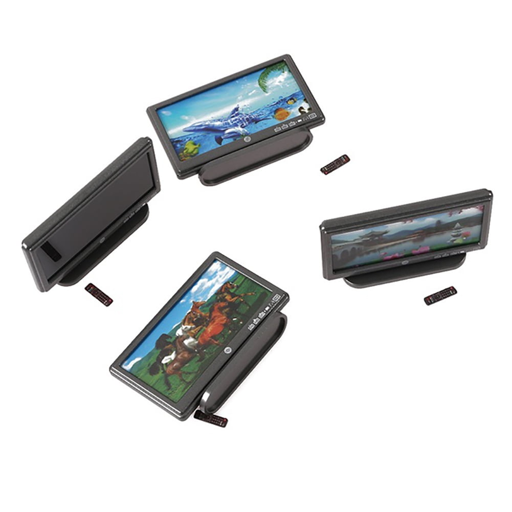 Mini TV Toy Miniature Display Screen for 1/6 1/12 Doll House with