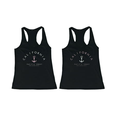 Best Friend Summer Tank Tops California Pacific Coast Huntington Beach BFF Tanks