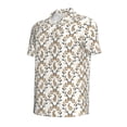 thumbnail image 4 of Wukai Retro Bunny Men’s Polo Shirts,Quick-Dry Athletic Shirt,Classic Fit Shirts-Small, 4 of 8