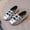Silver, variant on FSYBOA Girls Dress Shoes Size 11(Little Kids), Fashion Low Heel Closed Toe Pull On Kids Flat Shoes Black