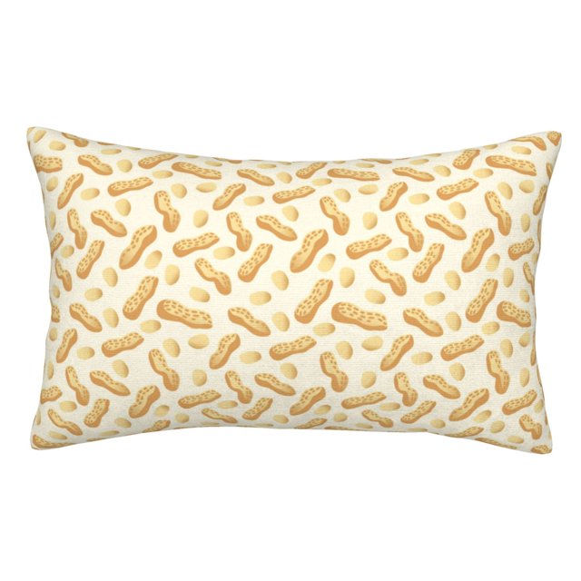 Fotbe Peanuts3 Funda de Almohada Decorativa Estilo Occidental, Lujo en Algodón, Fundas para Almohadas King, Cojín Estampado para Decoración del Hogar-16"x24"