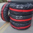 thumbnail image 5 of 4 Pcs Universal Spare Tire Cover Waterproof Nylon Wheel Protector with Storage Bag for Cars, SUVs, Commercial Vehicles (S/L Sizes), 5 of 7