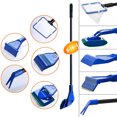 thumbnail image 3 of Dalazy 5 In 1 Aquarium Cleaning Tool Net Gravel Scraper Fork Sponge Brush Long Handle Set Easy to Install Fish Tank Accessory, 3 of 6