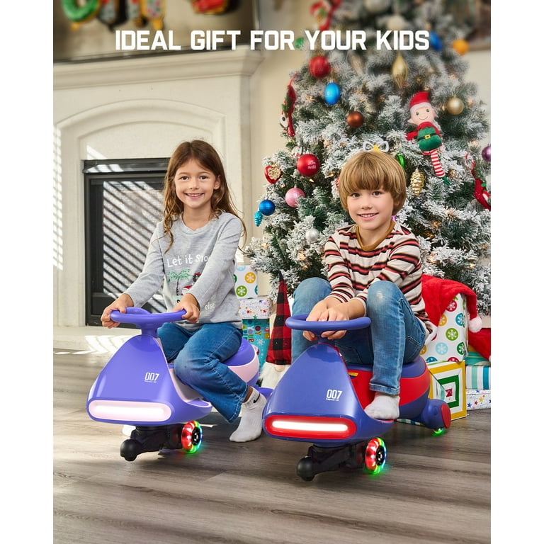 FanttikRide 12V Electric Wiggle Car, 2-Speed, Anti-Rollover