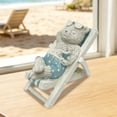 thumbnail image 6 of Liamobondopolis Bear Statue With Lounge Chair and Drink for home decor living room Coastal Whimsical Decor Indoor Shelf and Entryway 5.4 in Tall, 6 of 8