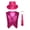 Rose Red, variant on Kids Girls Hip-Hop Street Dance Sequined Vest Waistcoat Stage Performance Glittery Jacket Gold 130