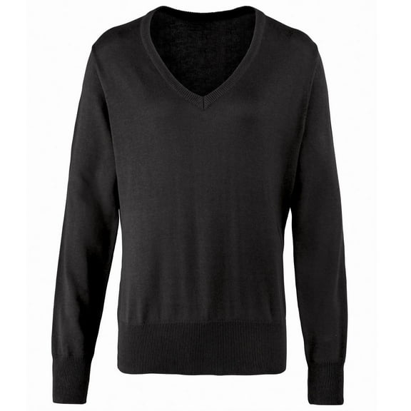 Premier Womens V-Neck Knitted Sweater / Top