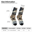 thumbnail image 2 of Vsdgher Wolf Family Winter Wonderland Crew Socks for Men & Women, Breathable Casual Athletic Ankle Socks, 2 of 6