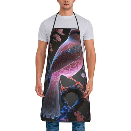 

Gaeub Bird6 Print Apron for Men and Women Waterproof Apron for Cooking Dishwashing Lab Butcher Dog Grooming