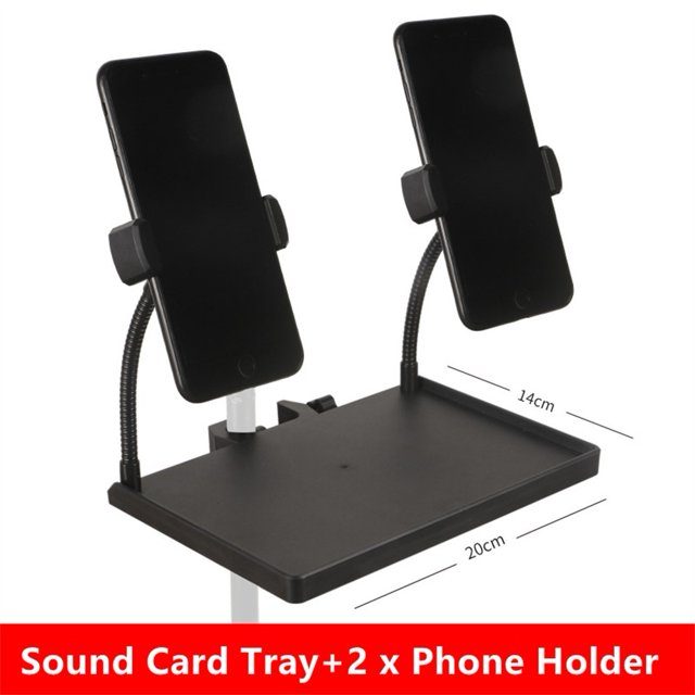 Support de Microphone Plateau de Carte Son Support de Performance Guitare en Direct