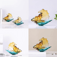 thumbnail image 6 of Hand Blown Glass Conch Statue, Glass Art Figurine, Home Decor with Sea Shells, Bookcase Decoration, 6 of 6
