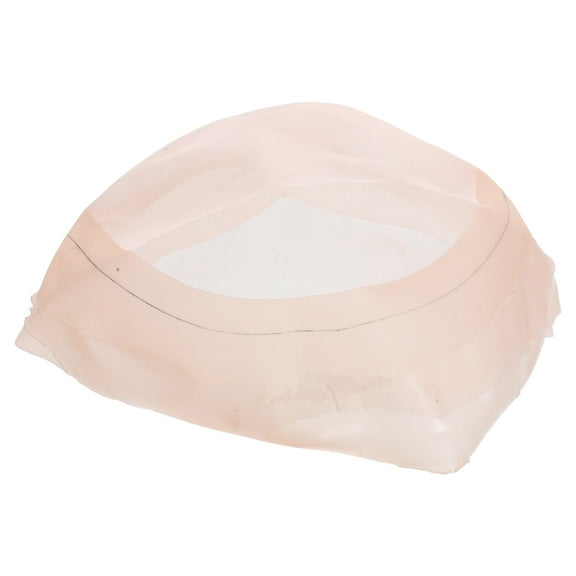 HOOWIFFY Beige Hair Net Wig Cap for Men Bald Spot Concealment, Breathable PU Material, Everyday Use, 1 Pack