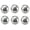 Bright Chromium, variant on HDJNal 6 Pcs Cabinet Knobs with Screws, 25mm Drawer Handles Ball Shaped cupboards Door Knobs for Dresser Drawers and Kitchen, Bathroom Cabinet, Office,Swiss Gold