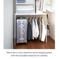 thumbnail image 3 of Yamazaki Home Expandable Suitcase Rack, White, Steel, Expandable, 3 of 7