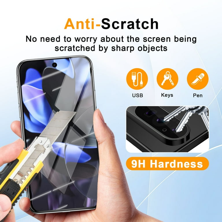 Holilo Para Google Pixel 9 Pro XL/Pixel 10 Pro XL[2 Piezas]Protector De Pantalla Privacidad Cristal Templado,Anti Espía Privacy Screen Vidrio Película HD Vidrio Templado Anti-Arañazos Screen Protector