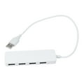thumbnail image 2 of FRCOLOR Hub Adapter High USB 2.0 4 Ports Hub Extension Splitter Adapter Converter for Laptop PC Computer Charger (White),17.32"X1.18"X0.39", 2 of 4