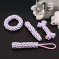 thumbnail image 3 of Rope Knot Pet Cotton Rope Toy Set Pet Toy Cotton Rope Teething Dog Toy Vent Bite Resistant Toy 7Set, 3 of 6