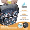thumbnail image 2 of Travel Cooler Bag - Pioneer Flower Floral Print Pattern Camping Beer Cooler Backpack with Bottle Opener- Waterproof Insulated Picnic Backpacks - Cooler Bag for Beach, 2 of 6