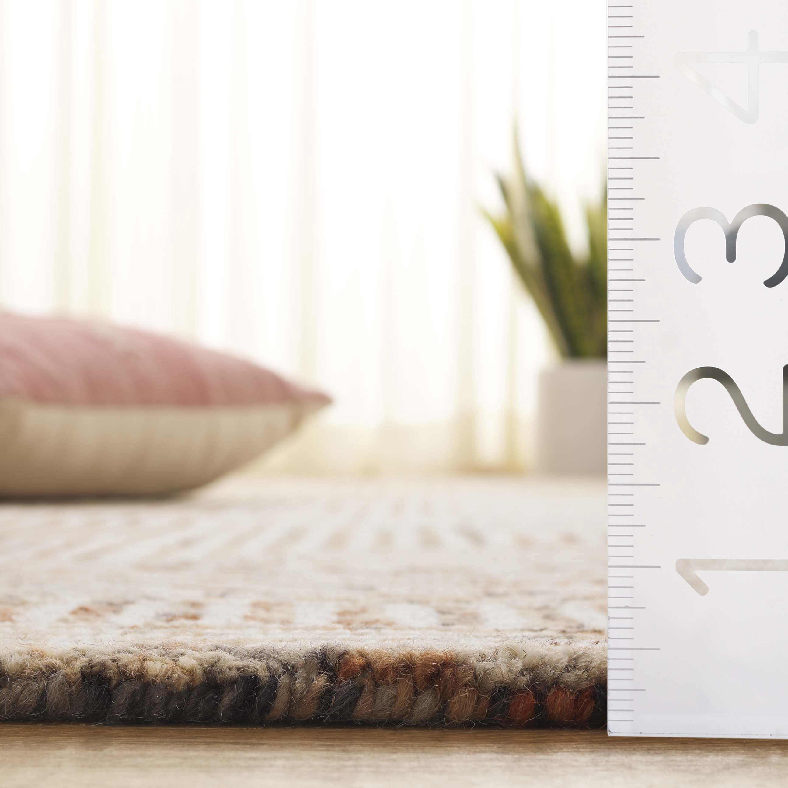 SAFAVIEH Metro Dominic Geometric Area Rug, Ivory/Rust, 5' x 8'