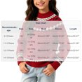 thumbnail image 7 of Jalioing Teen Girls Crew Neck Sweaters Fashion Long Sleeve Graphic Sweater Pullover Winter Casual Knitted Tops 9-15 Years, 7 of 7