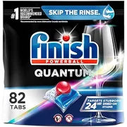Finish - Quantum - 82ct - Dishwasher Detergent - Powerball - Ultimate Clean & Shine - Dishwashing Tablets - Dish Tabs - Pack of 1 (Packaging May Vary)