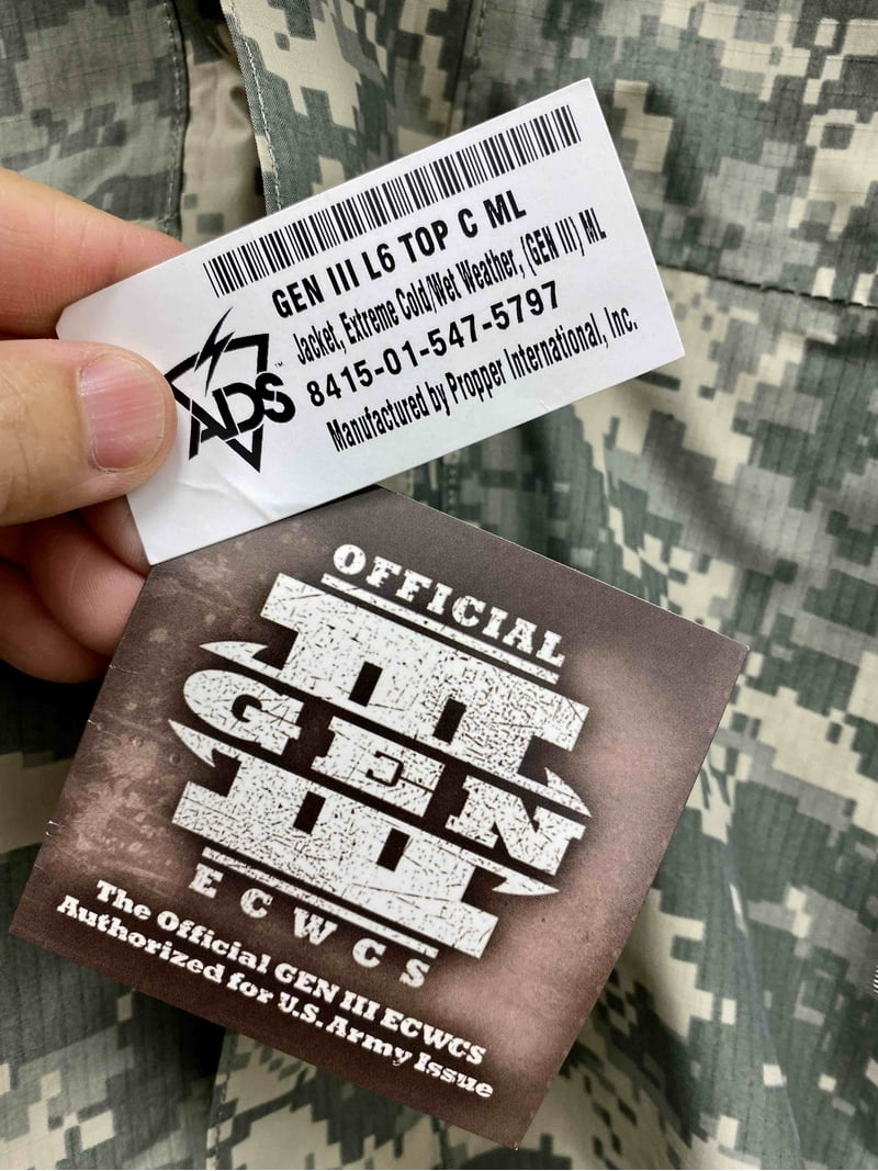 New Us Army Issue Ecwcs Gen III Level 6 Gore Tex Acu Digital