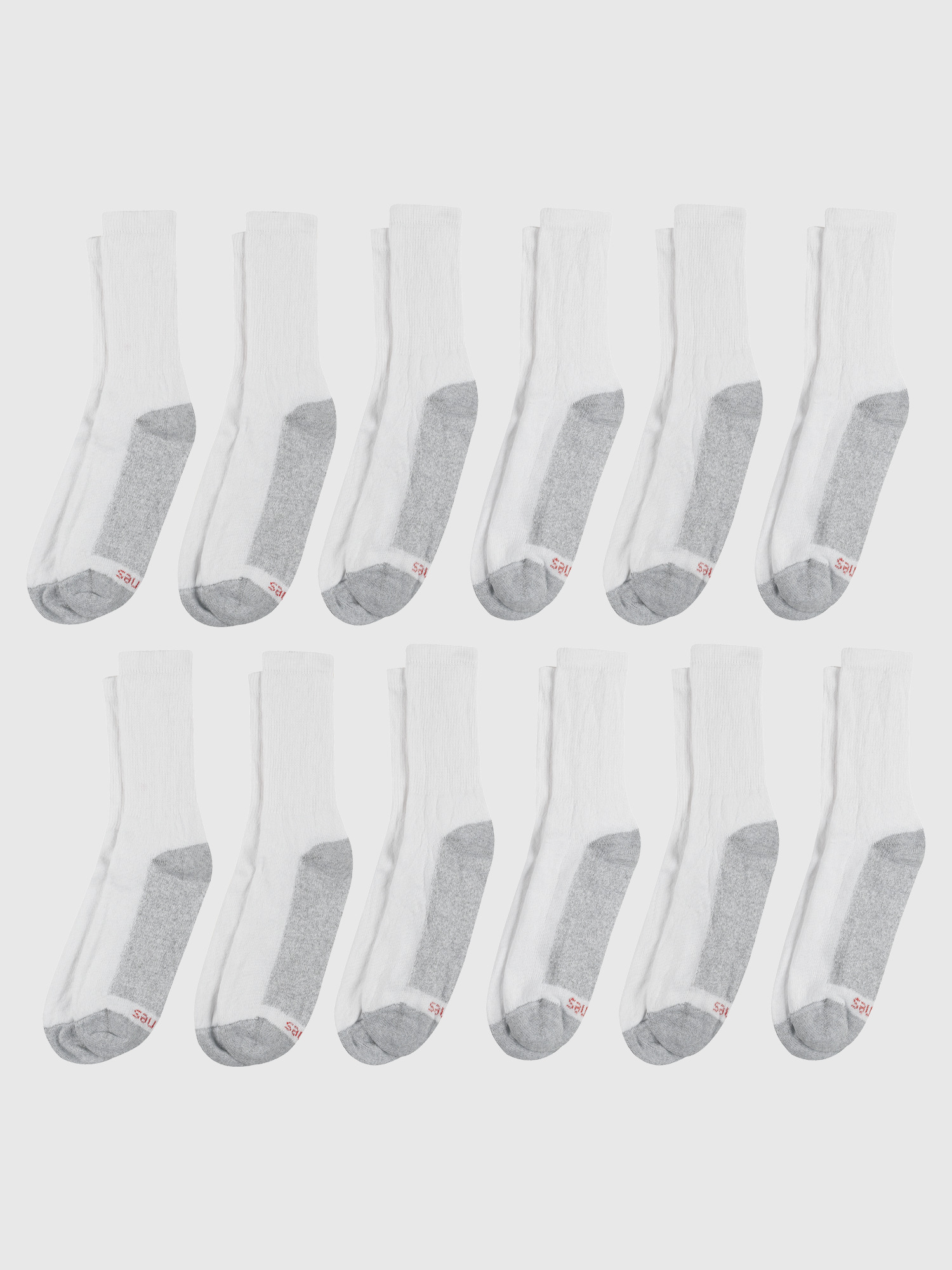 Hanes Men's Double Tough Crew Socks, 12-Pack photo 3