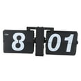 thumbnail image 1 of Flip Clock, Modern Mechanical Flip Down Clock, Retro Digital Flip Down Clock, Battery Powered Internal Gear Operated, Stainless Steel Desk Clock Decor for Home, Office, Café, 1 of 8