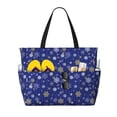 thumbnail image 1 of Fotbe Golden Snowflakes Royal Blue Bolsa de Viaje para Playa - Resistente al Agua, Bolsa Tote de Gran Capacidad y Ligera con 7 Bolsillos para Mujeres y Hombres, 1 of 7