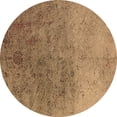 thumbnail image 1 of Ahgly Company Indoor Round Oriental Brown Industrial Area Rugs, 7' Round, 1 of 4