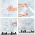thumbnail image 6 of Waterproof Wall Stickers Transparent Adhesive Wall Wallpaper Electrostatic Adsorption Kitchen Oil Pollution Prevention Sticker, 6 of 9