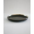 thumbnail image 3 of Small Matte Black Ceramic Plate with Gold Rim – 7.6" Set of 4 | Luxury Collection, 3 of 4
