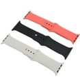 thumbnail image 3 of 3pcs Bracelet en Silicone Portable Simple Réglable Accessoire de Remplacement de Bracelet de Montre, 3 of 14