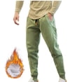 thumbnail image 2 of SSAAVKUY Mens Sweatpant Tapered Jogger Active Training Pants Sweatpants with Pockets Flannel Jogger Running Pants Tapered Joggers Athletic Pants for Workout Green 8, 2 of 8