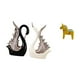 thumbnail image 5 of Elegante escultura de cerámica de caballo cisne, figura coleccionable para estantería, aniversario, chimenea, entrada, armario, decoración del hogar,, 5 of 8