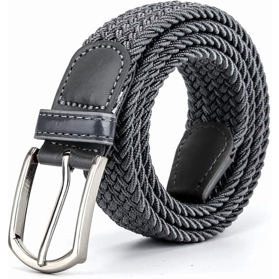 Braided Canvas Woven Elastic Stretch Belts for Men/Women/Junior with Multicolored