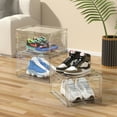 thumbnail image 6 of Vcansay 12 Packs Acrylic Shoe Boxes, Clear Plastic Stackable Acrylic Sneaker Boxes, Display Case for Sneaker Fits Up to US Size 15, 6 of 7