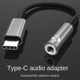 thumbnail image 1 of USB Type C to 3.5mm Earphone Jack Digital Audio Adapter Converter USB C to 3.5 mm Headphone Aux Cable, 1 of 5