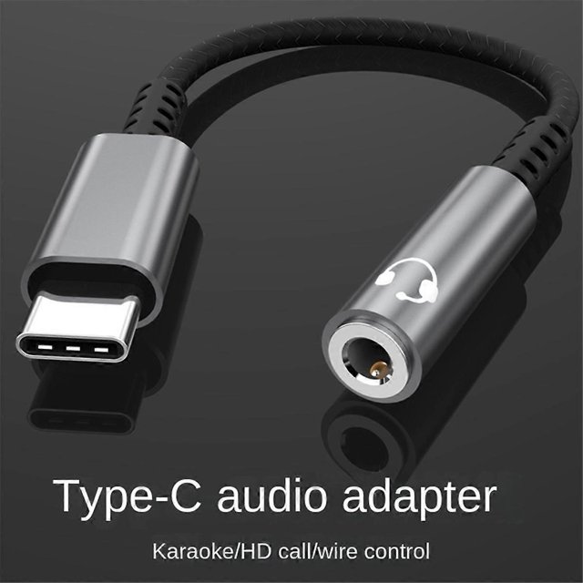 USB Type C to 3.5mm Earphone Jack Digital Audio Adapter Converter USB C to 3.5 mm Headphone Aux Cable