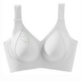 thumbnail image 4 of Gytharion Women's Seamless Bralette Plus Size Comfy Breathable Wire-Free Gathering Push Up Sport Bra Rhinestones Soft Support Full Coverage Everyday Bra, M-5XL, 4 of 5