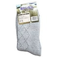 thumbnail image 2 of Lian LifeStyle Women's 6 Pairs Pack Extra Thick Wool Blend Socks Diamond Size 8-11Gray, 2 of 3