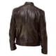 thumbnail image 3 of Mens Faux Leather Rider Biker Jackets Retro Outwear Coats Zip Moto Jackets, 3 of 8