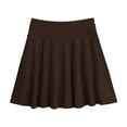 thumbnail image 3 of Women Tennis Skirts Athletic High Waisted Golf Skorts with Inner Shorts (Coffee M), 3 of 4