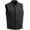 Black, variant on - Crossover - Men's Motorcycle Biker Riding Black Twill Trim Vest - Large