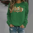 thumbnail image 4 of Yteetum Pumpkin Print Sweatshirts for Women Halloween Thanksgiving Print Crewneck Hoodless Sweatshirt Tops Womens Casual Pumpkin Season Print Round Neck Loose Fits Long Sleeve Sweatshirts Fall Trendy, 4 of 6