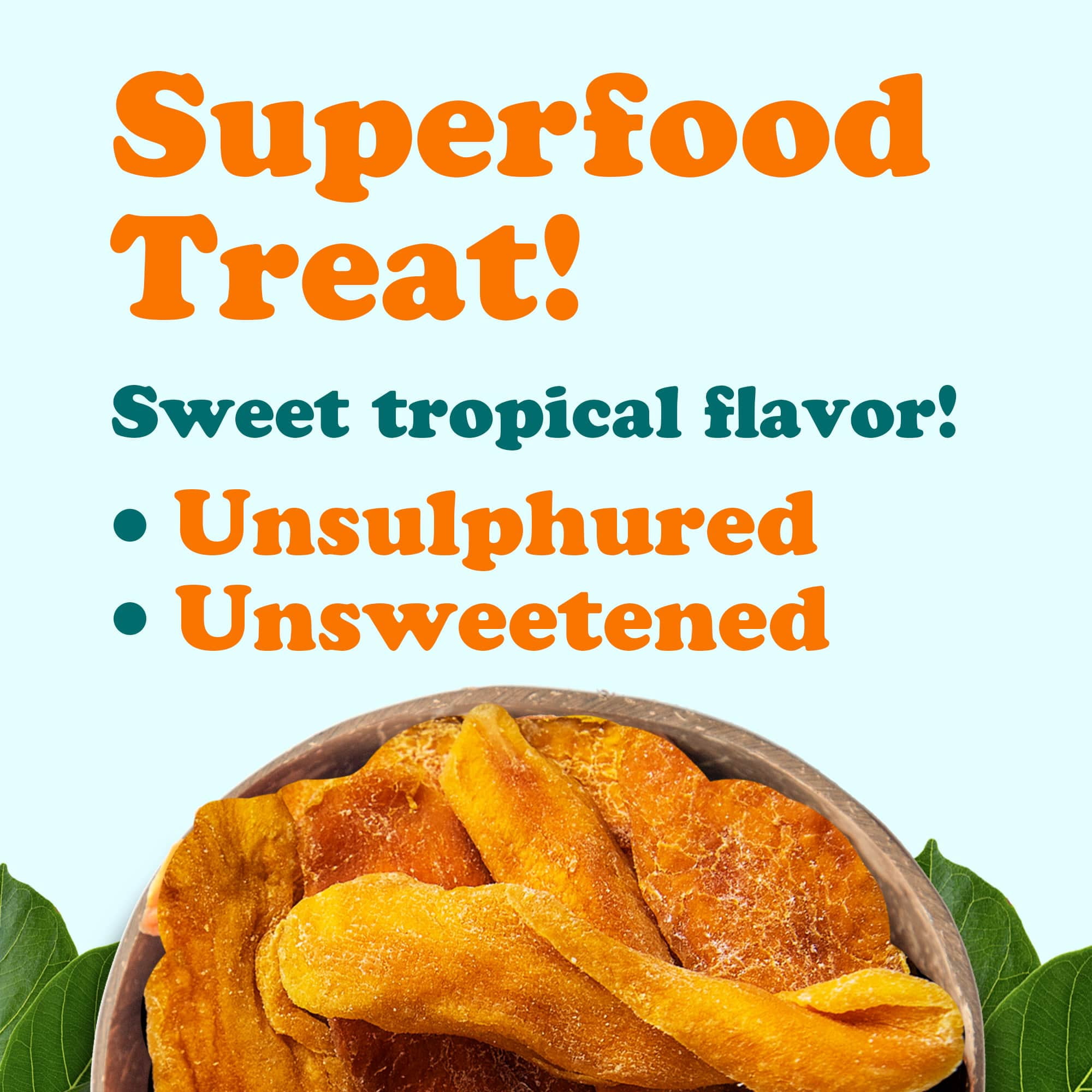 Dried Mango Cheeks, 3 Pounds – Unsweetened, Unsulfured, Preservative-Free. Naturally Gluten-Free.