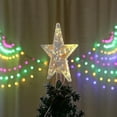 thumbnail image 4 of Tapa del árbol de Navidad con 10 LED con enchufe - Tapa del árbol de Navidad iluminada en blanco cálido - Tapa de la estrella del árbol de Navidad Tapa del árbol--, 4 of 5